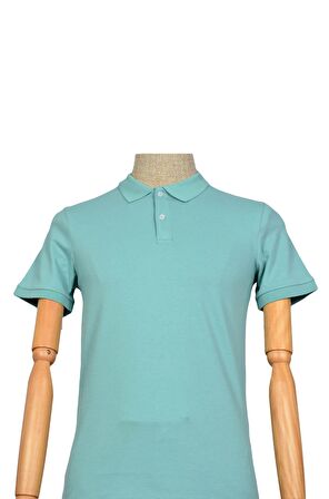 Polo Yaka Düz T-shirt Slim