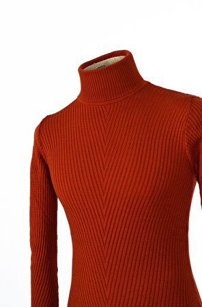 Tam Balıkçı Çapraz Örgü Triko Slim
