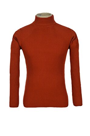 Yarım Balıkçı İnce Fitil Erkek Slim Triko