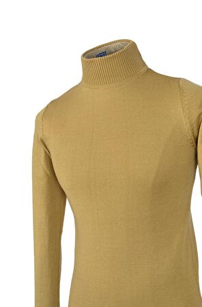 Yarım Balıkçı Düz Triko Slim