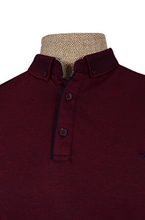 Sıfır Yaka Düz Slim T-Shirt