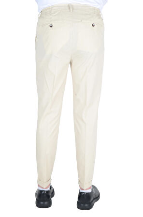 Cengiz İnler Slimfit Erkek Çizgili Gofre Pantolon