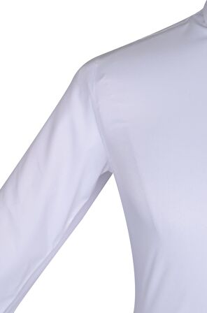 Kol Manşetli Slimfit Düz Erkek Gömlek