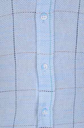 Cengiz İnler Düğmeli Yaka Ekoseli Silimfit Erkek Gömlek