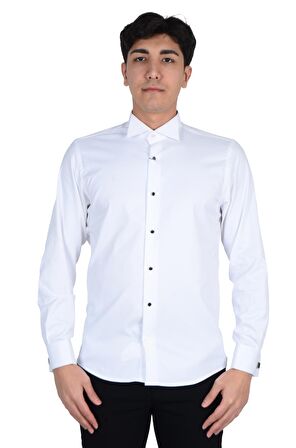 Cengiz İnler Ata Yaka Taş Düğmeli Slimfit Damatlık