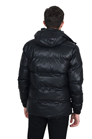 Cengiz İnler Bufola Kapüşonlu  Erkek Mont