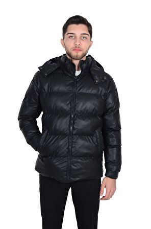 Cengiz İnler Bufola Kapüşonlu  Erkek Mont