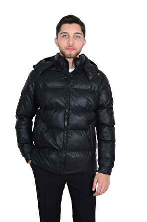 Cengiz İnler Bufola Kapüşonlu  Erkek Mont