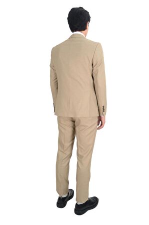 Cengiz İnler Slim Fit Yelekli  Erkek Takım Elbise