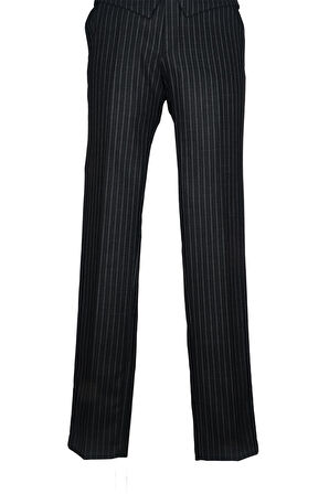 Cengiz İnler Slim Çizgili Yelekli  Erkek Takım Elbise