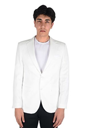 Cengiz İnler Armür Desen Slim Fit Erkek Ceket