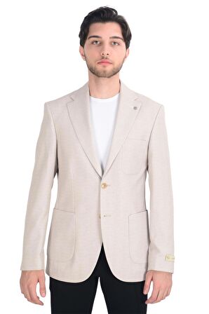 Cengiz İnler Kırçıllı Slim Fit Erkek Ceket