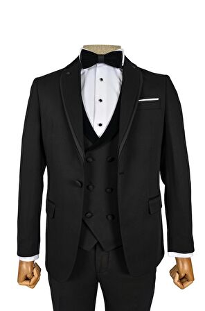 Armür Desen Kırlangıç Yaka Damatlık