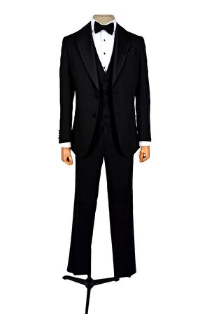 Armürlü Şal Yaka Çift Düğme Damatlık