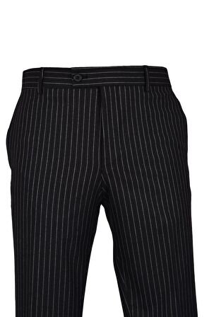 Kalın Çizgi Kumaş Pantolon Slim
