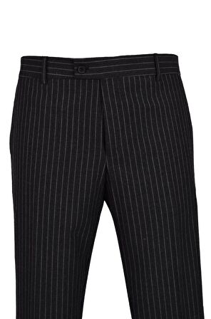 Kalın Çizgi Kumaş Pantolon Slim