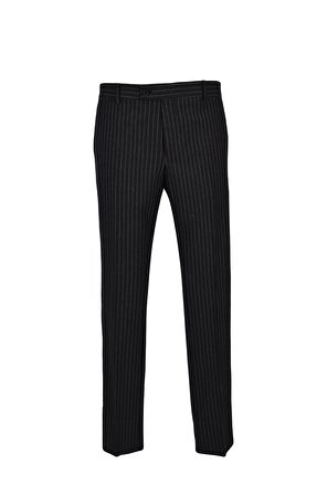 Kalın Çizgi Kumaş Pantolon Slim