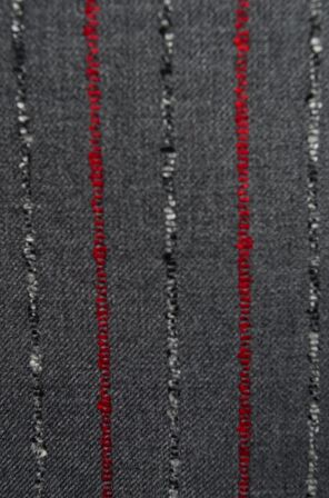 Kalın Çizgi Çift Düğme 6 Drop Slim Erkek Takım Elbise