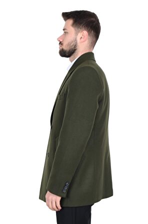 Cengiz İnler Kısa Kruvaze Erkek Kaşe Kaban