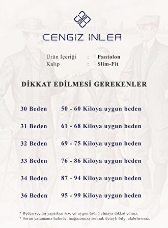 Cengiz İnler Emilio  Slimfit Jogger Erkek Pantolon