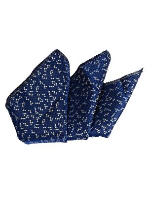 Cengiz İnler Nokta Desenli Mendilli Mikrofiber Erkek Kravat
