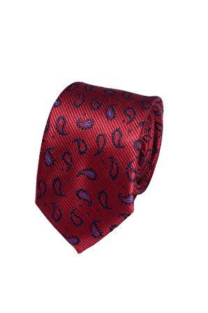 Cengiz İnler Şal Desenli Mendilli Mikrofiber Erkek Kravat