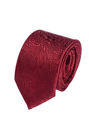 Cengiz İnler Dalga Desen Mendilli Mikrofiber Erkek Kravat