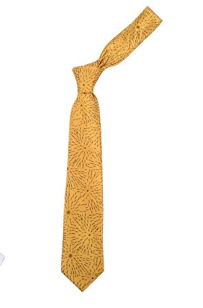 Cengiz İnler Karışık Desenli Mendilli Mikrofiber Erkek Kravat