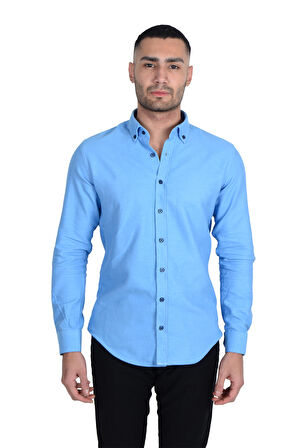 Cengiz İnler Flanel Kumaş Slimfit Erkek Gömlek