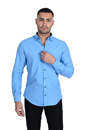 Cengiz İnler Flanel Kumaş Slimfit Erkek Gömlek