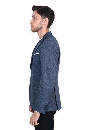 Cengiz İnler Mono Yaka Kuş Gözü Erkek Ceket