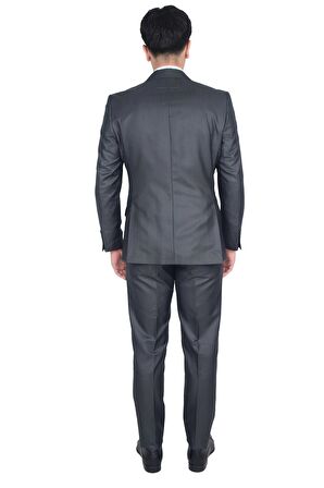 Cengiz İnler Dokulu Kırlangıç Yaka Erkek Yelekli Takım Elbise