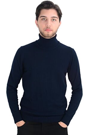 Cengiz İnler Tam Balıkçı Düz Slim Erkek Triko