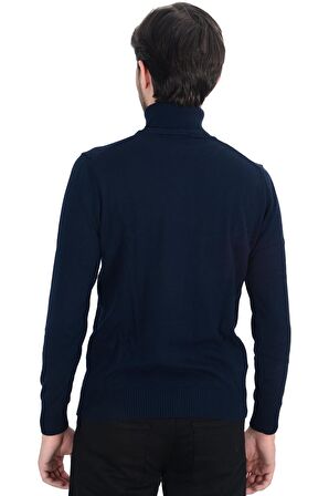 Cengiz İnler Tam Balıkçı Düz Slim Erkek Triko