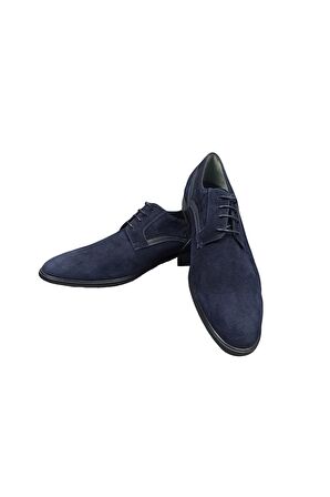 Cengiz İnler Bağcıklı Düz Süet Klasik Erkek Ayakkabı
