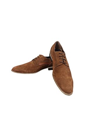 Cengiz İnler Bağcıklı Düz Süet Klasik Erkek Ayakkabı