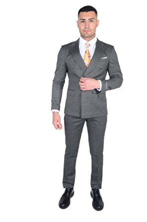 Erkek Kruvaze Takım Elbise