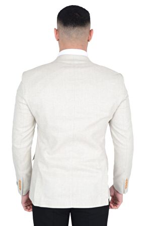 Erkek Pamuk Keten Ceket