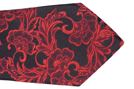 Erkek Çiçek Desenli Kravat