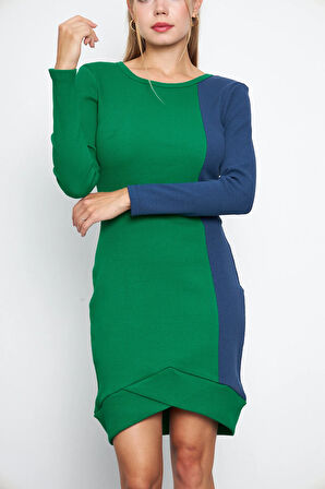 Kadın Sol Yan Garni Kaşkorse Mini Boy Elbise