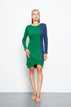 Kadın Sol Yan Garni Kaşkorse Mini Boy Elbise