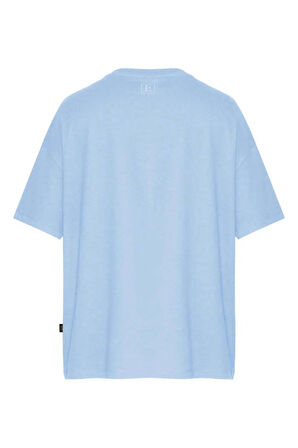 Unisex Octopus Tv Baskılı Oversize Tişört