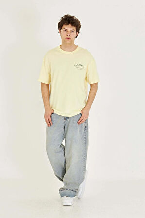 Unisex Paradise Sırt-Ön Baskılı Oversize Tişört