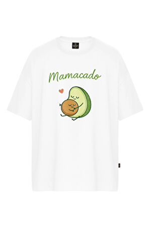 Kadın Mamacado Baskılı Oversize Tişört
