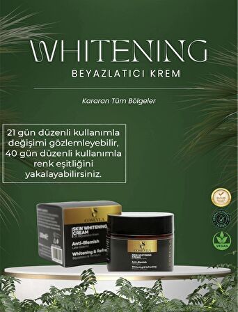 BEYAZLATICI -YOĞUN BAKIM LEKE KREMİ - ÖZEL BÖLGE- KOLTUK ALTI - YÜZ - DİRSEK 100ml