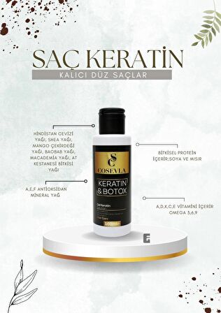 Saç Keratin - Brezilya Fönü & Kalıcı Düzleştirici Botox 100ml