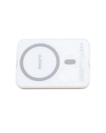 Sword Wireless Magnetic Magsafe Kablosuz Powerbank 15W 10000 mAh