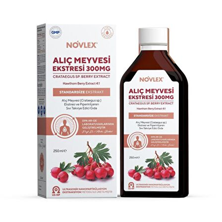 Novlex Alıç Meyve Ekstresi ve Piperin 250ml