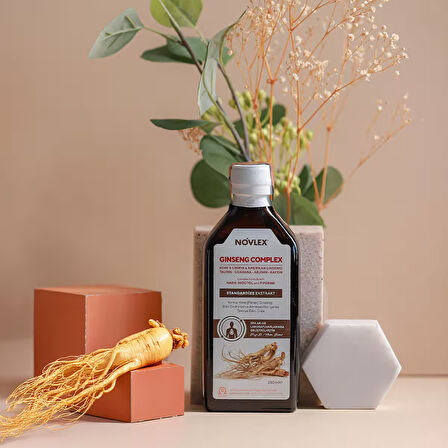 Novlex Ginseng Complex Kore (Panax)-Sibirya-Amerikan Ginsengi, NADH, Taurin, Arjinin, Guarana 250ml