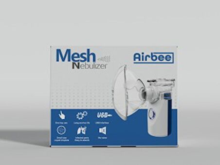 Airbee Mesh Taşınabilir Nebulizatör Solunum Cihazı